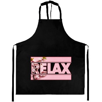 Discover Cherry Blossom Relax Logo Aprons