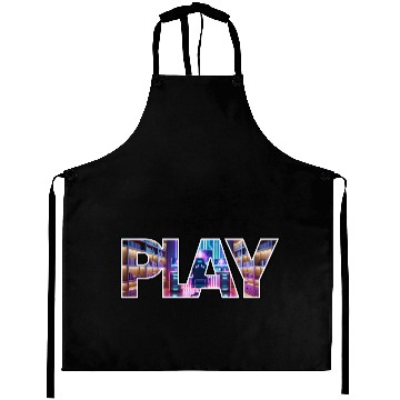 Discover Gamer Station Play Logo Aprons