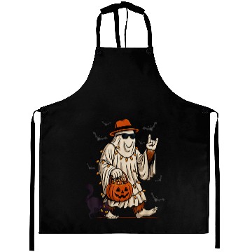 Discover Funny Bigfoot Ghost Halloween Costume Sasquatch Aprons