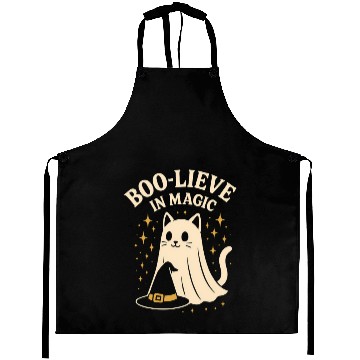 Discover Enchanting Cat in Magic Costume Aprons