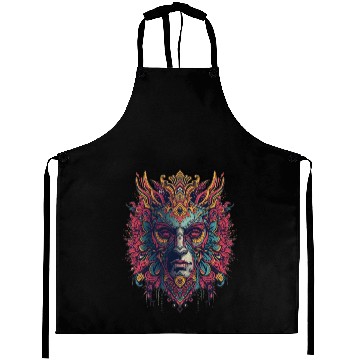 Discover Mystical Forest Spirit Mandala Art Aprons