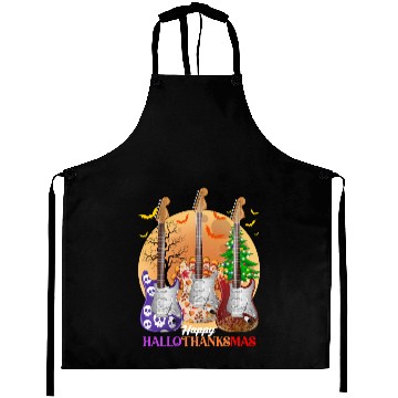 Discover Happy HalloThanksMas Guitar  Aprons