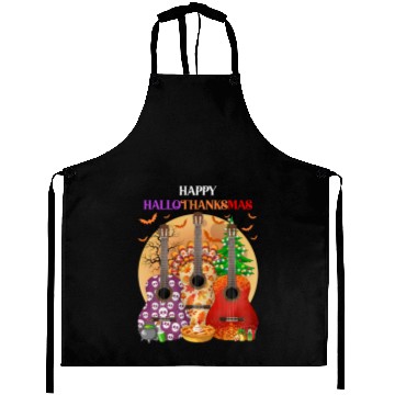 Discover Happy HalloThanksMas Guitar  Aprons