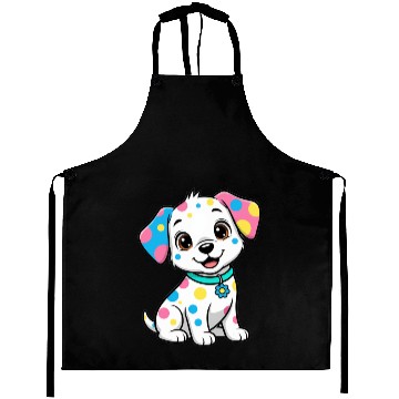 Discover Colorful Puppy Design Aprons