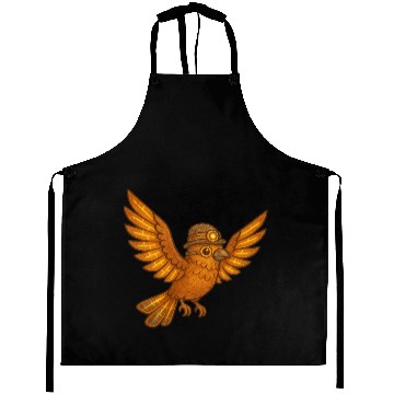Discover Steampunk Owl with Gears and Lantern Aprons