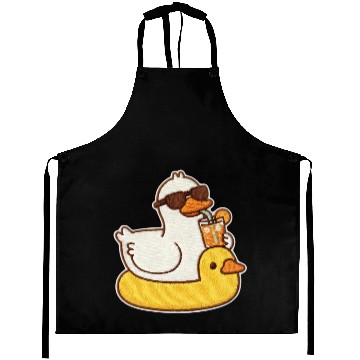 Discover Splendid Duck Relaxing with Sunglasses Aprons
