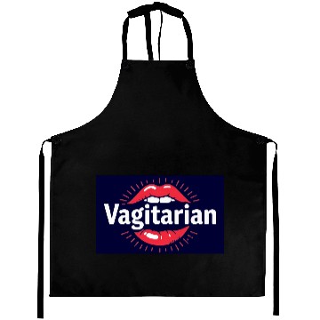 Discover Vagitarian logo red lips funny lesbian present  Aprons