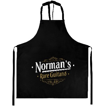 Discover Vintage Guitar Retro Design Aprons