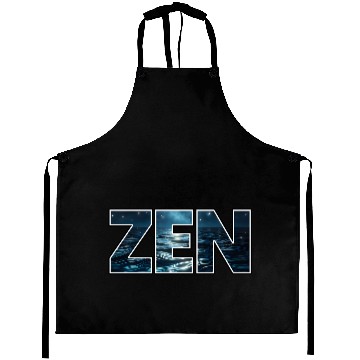Discover Ocean Waves Zen Logo Aprons