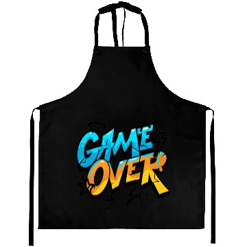 Discover Graffiti Style Game Over Design Aprons