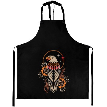 Discover Celestial Eagle Tattoo Design Aprons