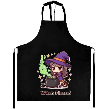 Discover Cute Witch Cauldron Adventure Aprons
