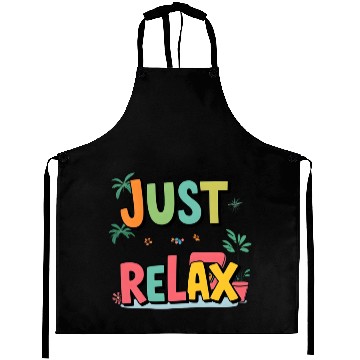 Discover Colorful Relaxed Typography Design Aprons