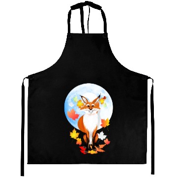 Discover Fall Fox and Wolf Moon Aprons