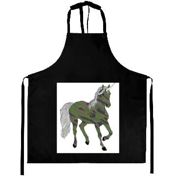 Discover Camouflage Unicorn Aprons