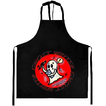 Discover Ghost Writer with Red Background , By FabSpark Aprons