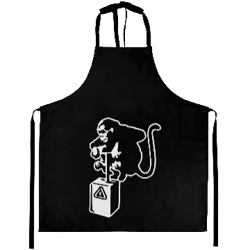 Discover Banksy Detinator Monkey Outline Aprons