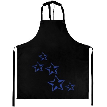 Discover blue stars pattern Aprons