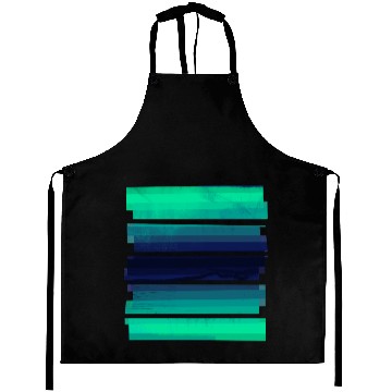 Discover Light Green Gradient Stripes Aprons