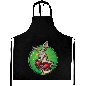 Discover Boxing Kangaroo Aprons