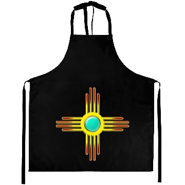 Discover Zia Sun, Zia Pueblo, New Mexico, Sun Symbol, DD 1 Aprons