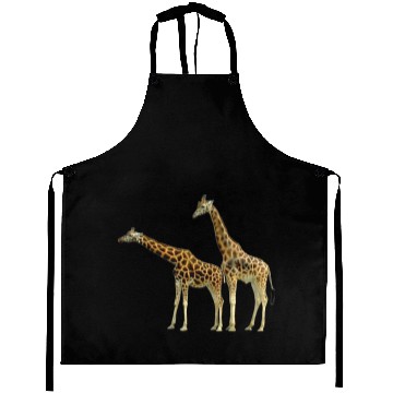 Discover Giraffe two side by side Aprons
