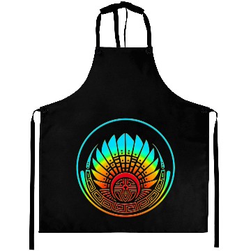 Discover Mayan mask, crop circle, Quetzalcoatl, aztec Aprons