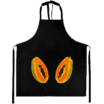 Discover papaya fruit cut half - digital Aprons