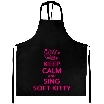 Discover Keep calm and sing soft kitty Aprons