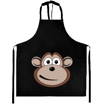 Discover Cartoon Monkey Face Aprons