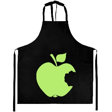 Discover Green Bitten Apple Aprons