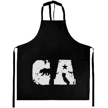 Discover California Bear State Abbreviation Aprons