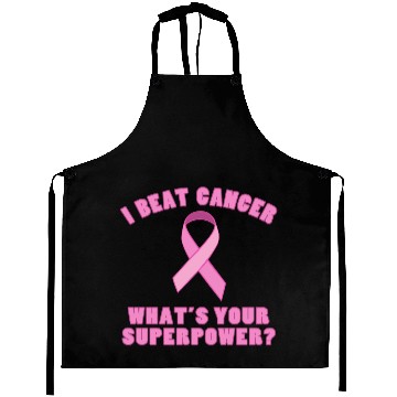 Discover I Beat Cancer (Superpower) Aprons