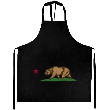 Discover california bear flag Aprons
