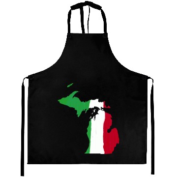 Discover Michigan Italian Italy Flag Pride Aprons
