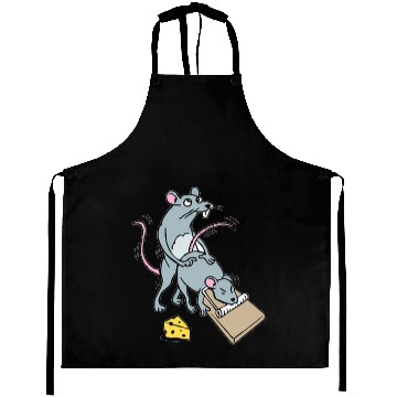 Discover Mouse Screwing a Mouse in a Mousetrap Funny Joke Aprons