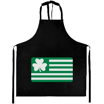 Discover Irish Shamrock flag Aprons
