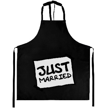 Discover Just Married Notice Aprons
