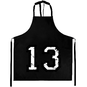 Discover Number 13 (Distressed White) Aprons