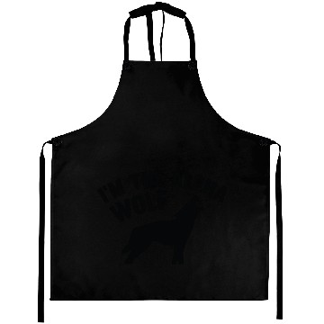 Discover I'm The Alpha Wolf Aprons