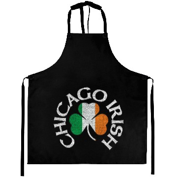 Discover Chicago Irish Shamrock Apparel Aprons