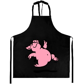 Discover Happy dancing Pig Aprons