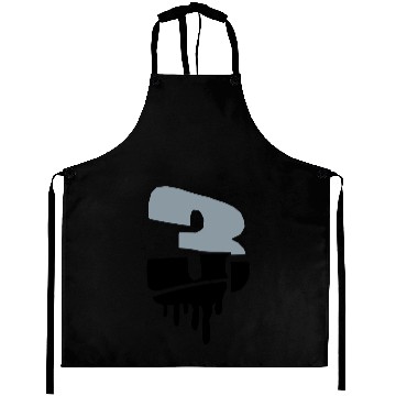 Discover 3 three graffiti logo Aprons