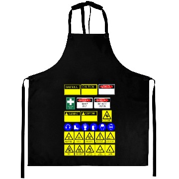 Discover safety signs Aprons