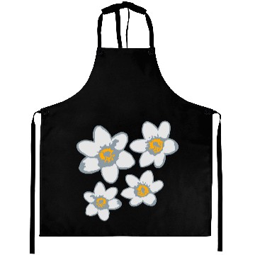 Discover pattern design flower beautiful daisy flower butte Aprons