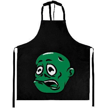 Discover zombie funny comic suit head Aprons