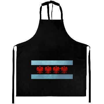 Discover Chicago Polish Flag Aprons