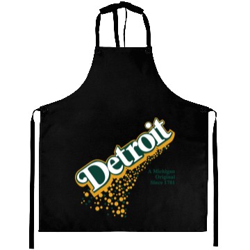 Discover Detroit Michigan Original Pop Aprons