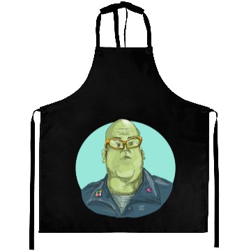 Discover Green Man Alien General Circle Drawing Aprons