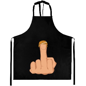 Discover Funny Trump Middle Finger Aprons